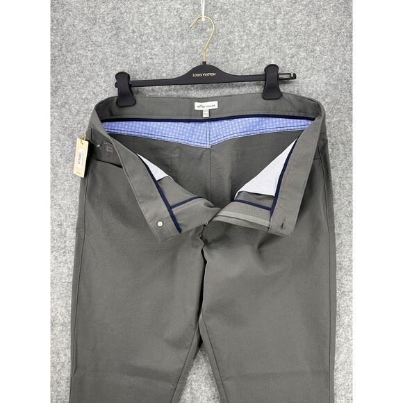 Peter Millar Crown Sport 5 Pocket EB66 Performance Pants Iron Gray 38x32 $160 - Picture 7 of 16